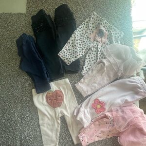 8 pack of Assorted Baby Leggings and Pants Set